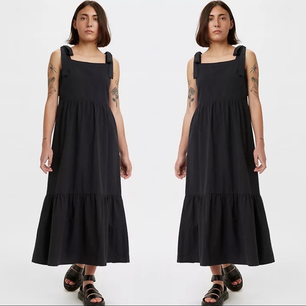 Levi’s Tie Shoulder Tiered Dres